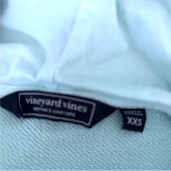Vineyard Vines JEEP Collection Aqua Light Blue Terry Hoodie Womens - Picture 9 of 12